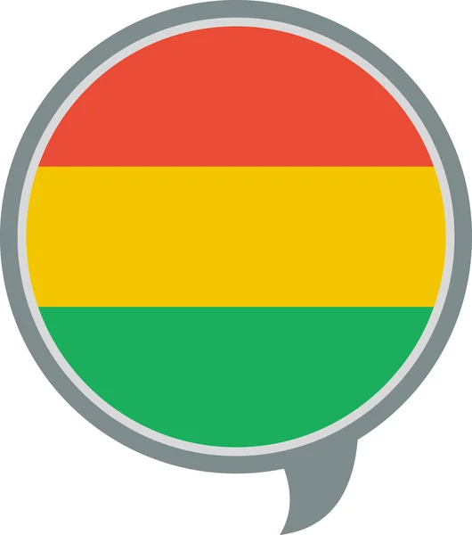 Bandera Bolivia Vector Ilustración — Vector de stock