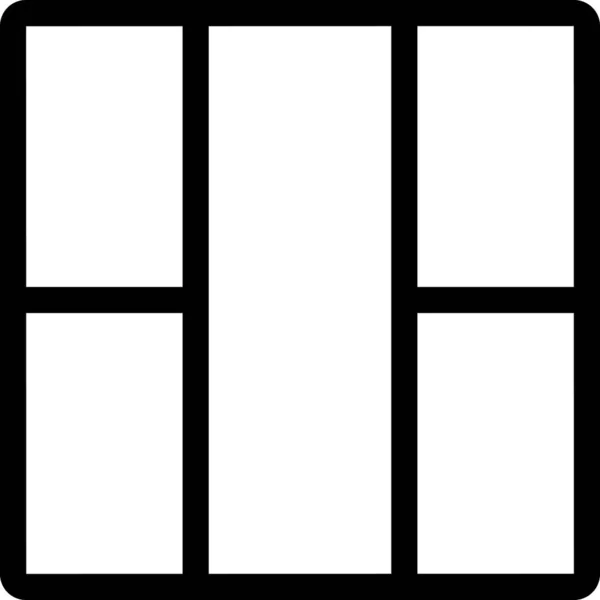 Layout Symbol Isoliert Auf Weißem Hintergrund Vektorillustration — Stockvektor