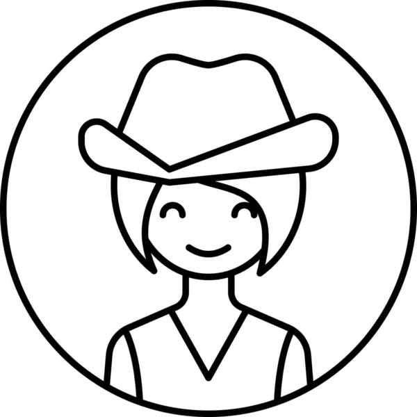 Girl Avatar Icon Profile Vector Illustration — Stock Vector