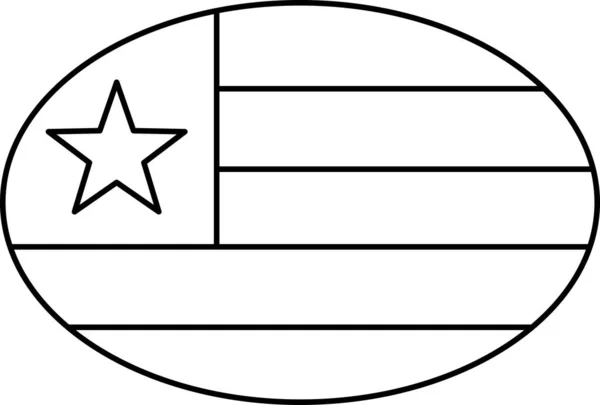 Vektorová Ilustrace Vlajky Toga — Stockový vektor