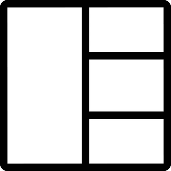 Layout Symbol Isoliert Auf Weißem Hintergrund Vektorillustration — Stockvektor