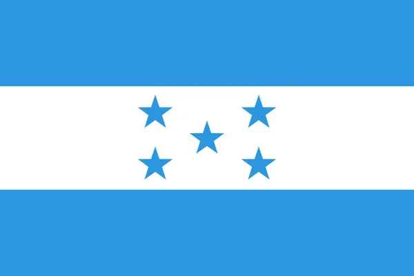 Honduras Flagga Vektor Illustration — Stock vektor