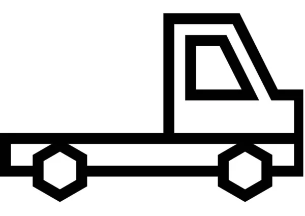 Camion Icon Minimalistic Vector Illustration — Stock Vector