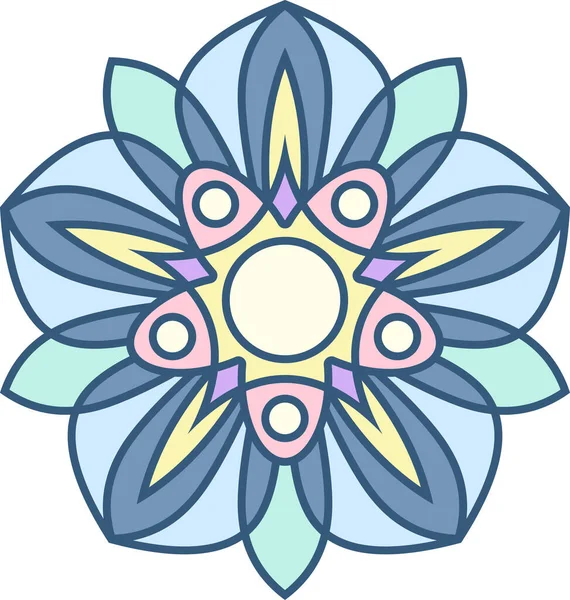 Квіткова Мандала Векторні Ілюстрації — стоковий вектор
