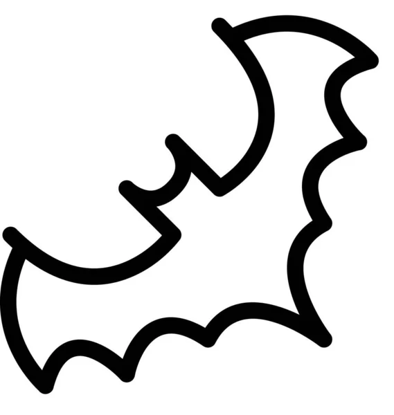 Bat Ikon Vektor Illustration — Stock vektor