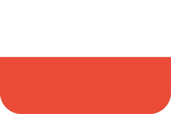 Bandiera Della Polonia Illustrazione Vettoriale — Vettoriale Stock