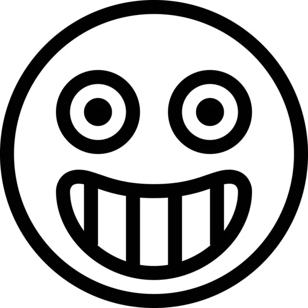 Nowoczesny Graficzny Wektor Ilustracja Emocji Maskotki Szczęśliwy Ikona — Wektor stockowy