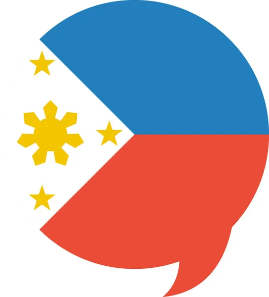菲律宾国旗矢量图解 — 图库矢量图片