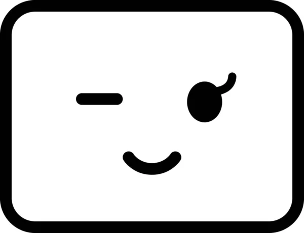 Výraz Face Emoticon Vector Happy Face Avatar — Stockový vektor