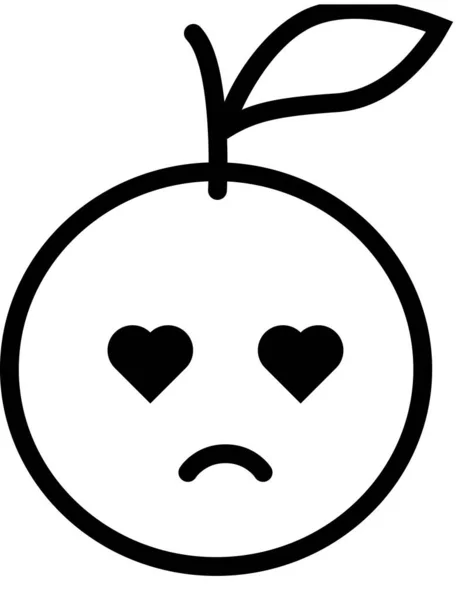 Ausdruck Gesicht Emoticon Vektor Illustration — Stockvektor