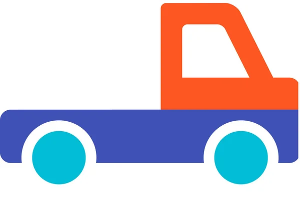 Ciężarówka Web Ikona Wektor Ilustracja Tło — Wektor stockowy