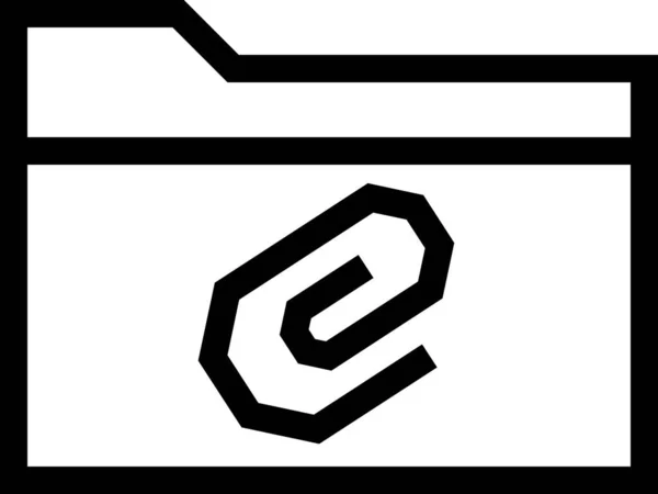 Ikona Folderu Danych Ilustracja Wektora — Wektor stockowy