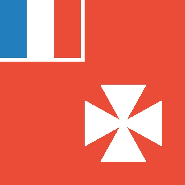Flagga Wallis Vektor Illustration — Stock vektor