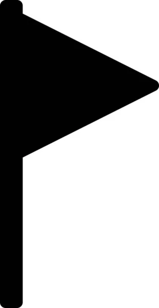 Drapeau Icône Plate Illustration Vectorielle — Image vectorielle