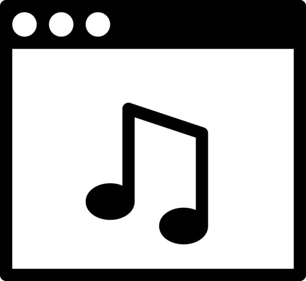 Audio Datei Flaches Symbol Vektor Illustration — Stockvektor