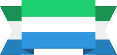 Sierra Leone vektör illüstrasyonunun bayrağı 