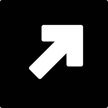 Beyaz arkaplanda izole edilmiş ok yönü, vektör illüstrasyonu