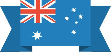 Avustralya vektör illüstrasyonunun bayrağı 