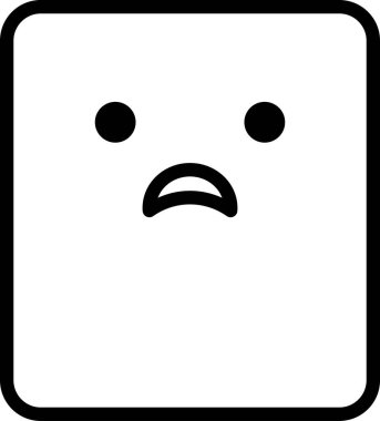 Somurtkan avatar, ifade konsepti vektör illüstrasyonu