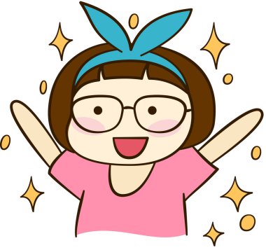 Gülümseme ifadesi yüz ifadeleri vektör illüstrasyonu