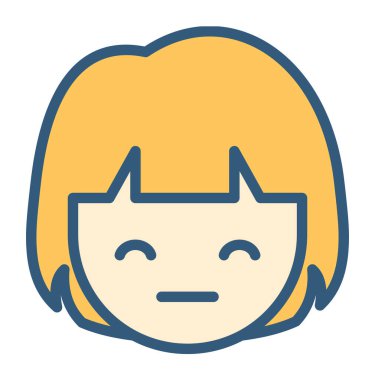 Sırıtma duygu konsepti, vektör çizimi