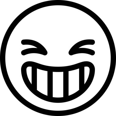 Maskot duygularının modern grafik çizimi Mutlu simge