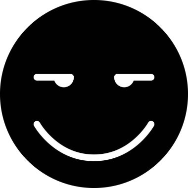 Yüz ifadesi duygu simgesi vektörü, gülen yüz avatarı 