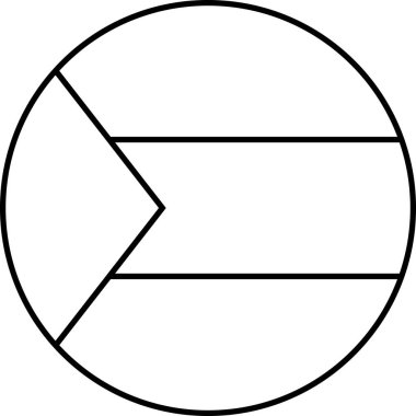 Sudan vektör illüstrasyonunun bayrağı