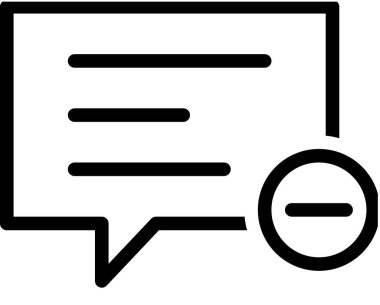  İleti yorum vektörü, illüstrasyon