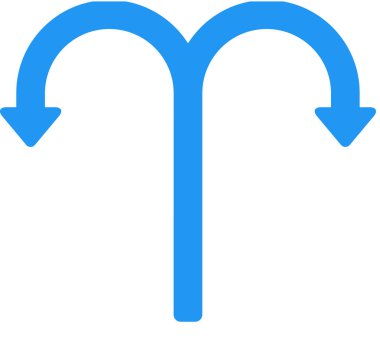 Beyaz arkaplanda izole edilmiş ok simgesi, vektör illüstrasyonu