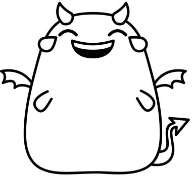 Gülümseme ifadesi yüz ifadeleri vektör illüstrasyonu