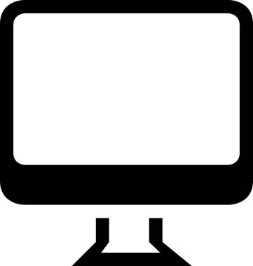 Beyaz arkaplanda izole edilmiş izleyici simgesi, vektör illüstrasyonu