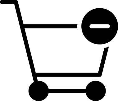 Alışveriş arabasının vektör çizimi, çevrimiçi satın alma