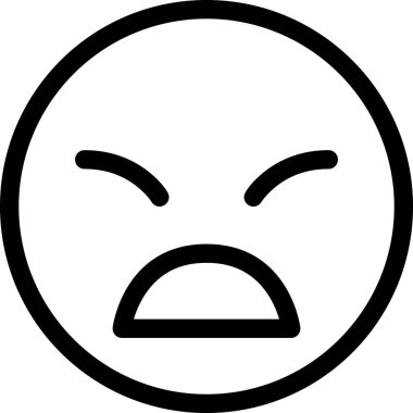 Maskot duygularının modern grafik çizimi hüzünlü simge