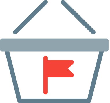 Sepet web vektör resimleme arkaplanı