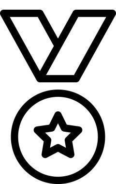 Ödül amblemi simgesi. vektör illüstrasyonu