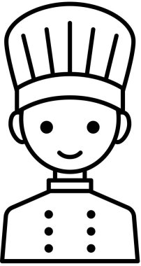 Erkek yüzü, çocuk avatar konsepti, insanlar gülümseme ikonu, minimalist vektör illüstrasyonu
