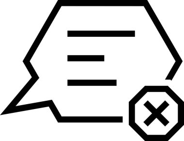  İleti yorum vektörü, illüstrasyon