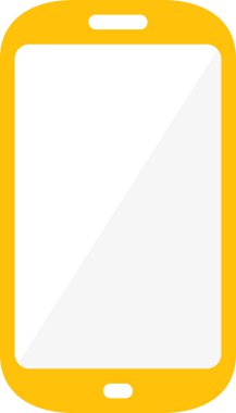 akıllı telefon düz simgesi, vektör, illüstrasyon 