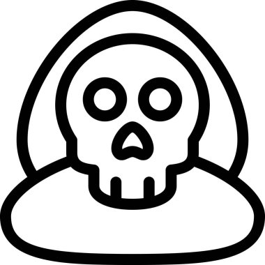 ölüm simgesi, vektör illüstrasyonu