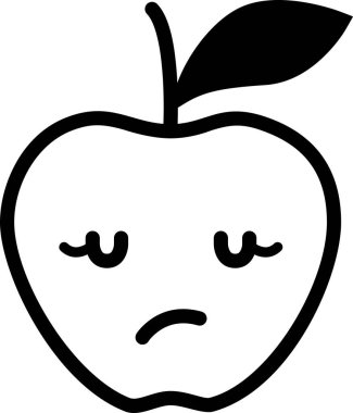 elma ifadesi duygu simgesi vektörü, mucize yüz avatarı