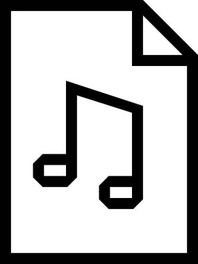 ses dosyası düz simgesi, vektör, illüstrasyon 