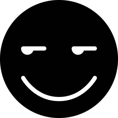 Yüz ifadesi duygu simgesi vektörü, gülen yüz avatarı 