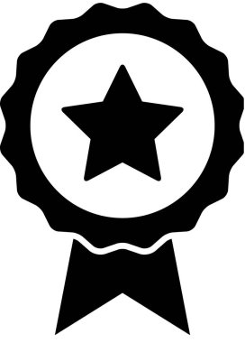 Ödül amblemi simgesi. vektör illüstrasyonu