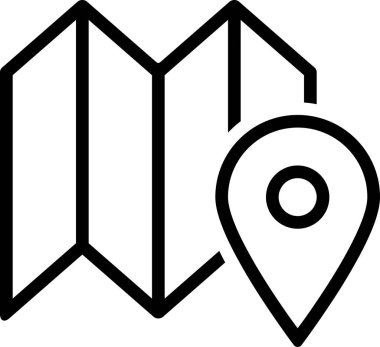 konum belirleyici simgesi, navigasyon konsepti, vektör illüstrasyonu