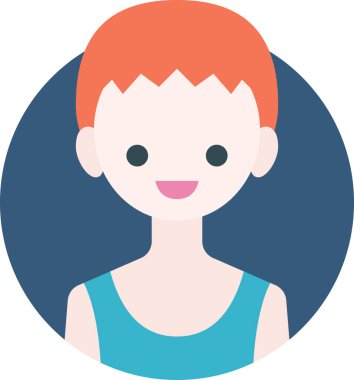 Erkek avatarın vektör illüstrasyonu 