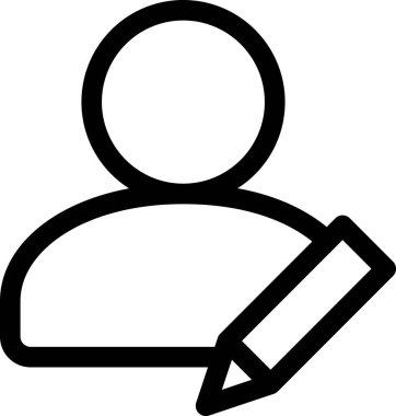 Simge düzenleme, asgari vektör illüstrasyonu