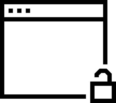 kilit simgesi, vektör illüstrasyonu