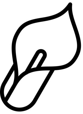 Zambak çiçeğinin vektör şablonu