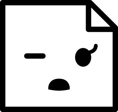 İfade yüz ifadesi duygu simgesi vektörü, soluk yüz yüz simgesi etiket notasında avatardır 